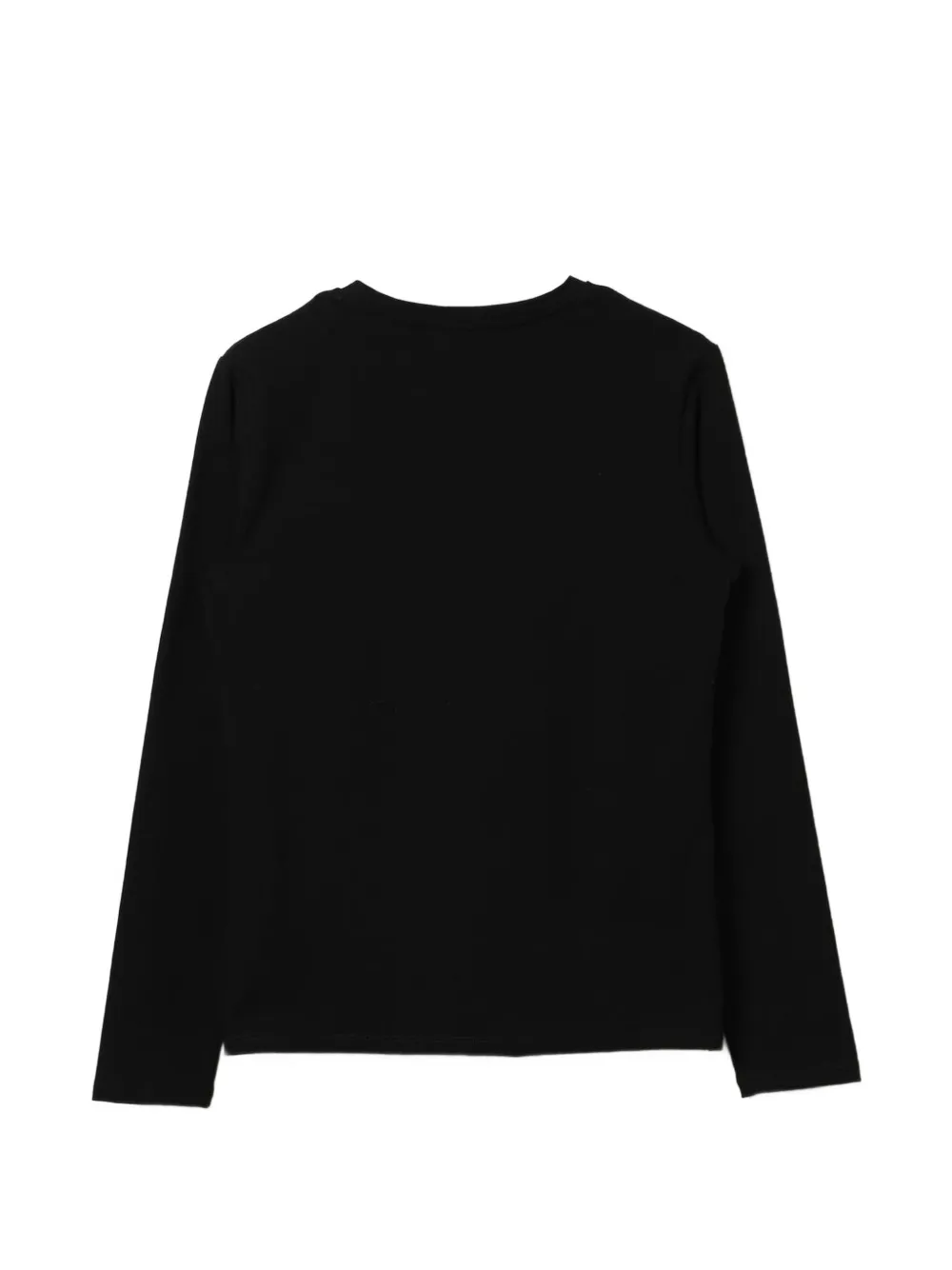 Pinko Kids T-shirt met logo van stras Zwart