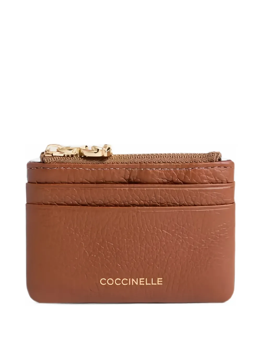 Coccinelle small C-Me Softy grained card holder - Marrone