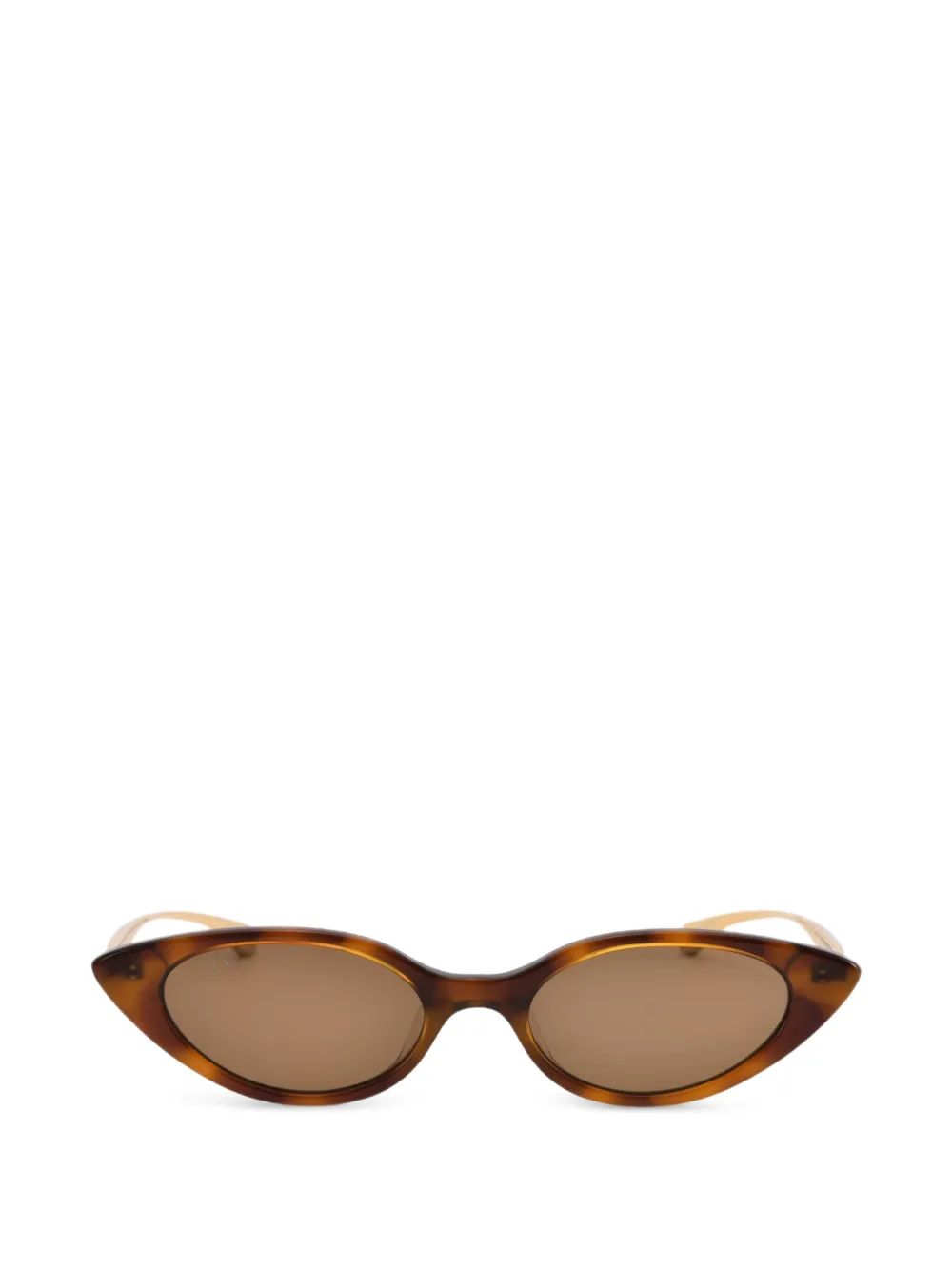 FOR ARTS SAKE Slash tortoiseshell-effect cat-eye frame sunglasses - Marrone
