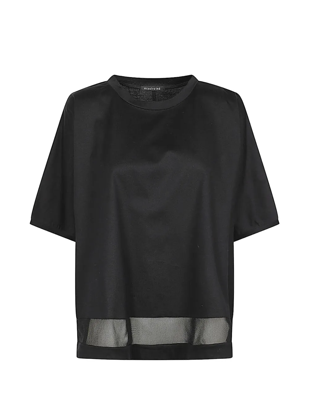 mizuiro ind mesh-panel wide T-shirt