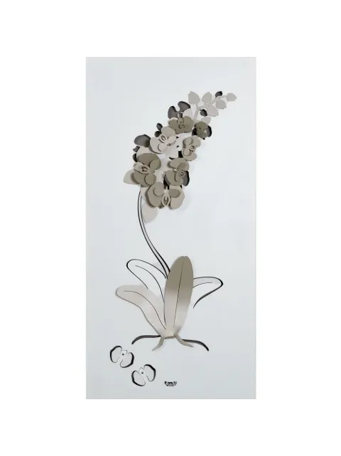 Arti & Mestieri orchid-motif cutout wall art
