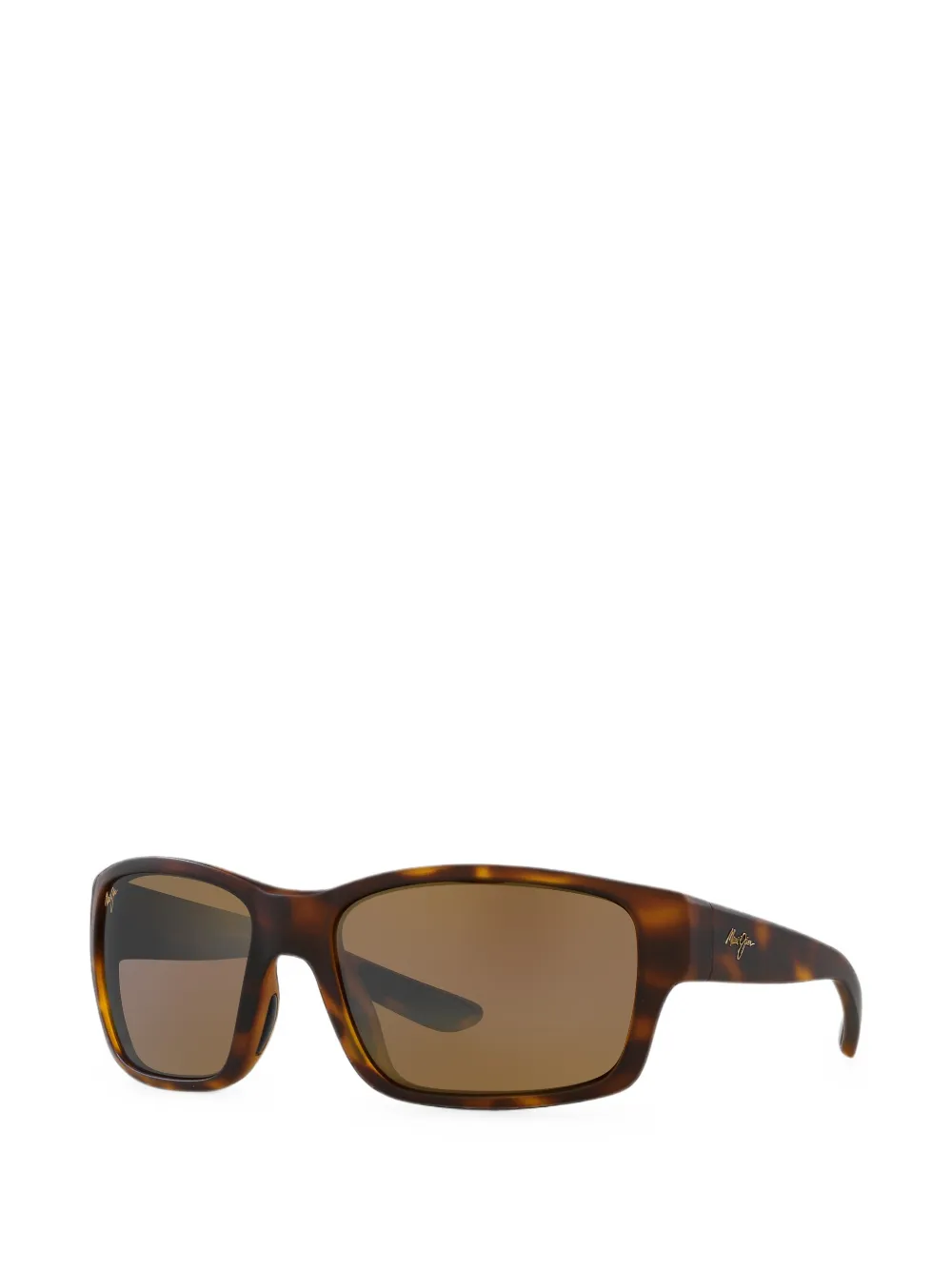 Maui Jim Mangroves zonnebril met rechthoekig montuur Bruin