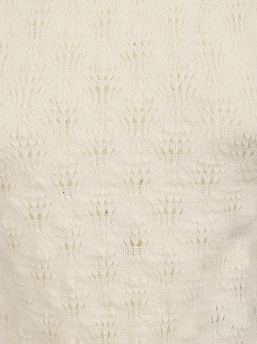 Ermanno Scervino Gebreide top met hoge hals Wit