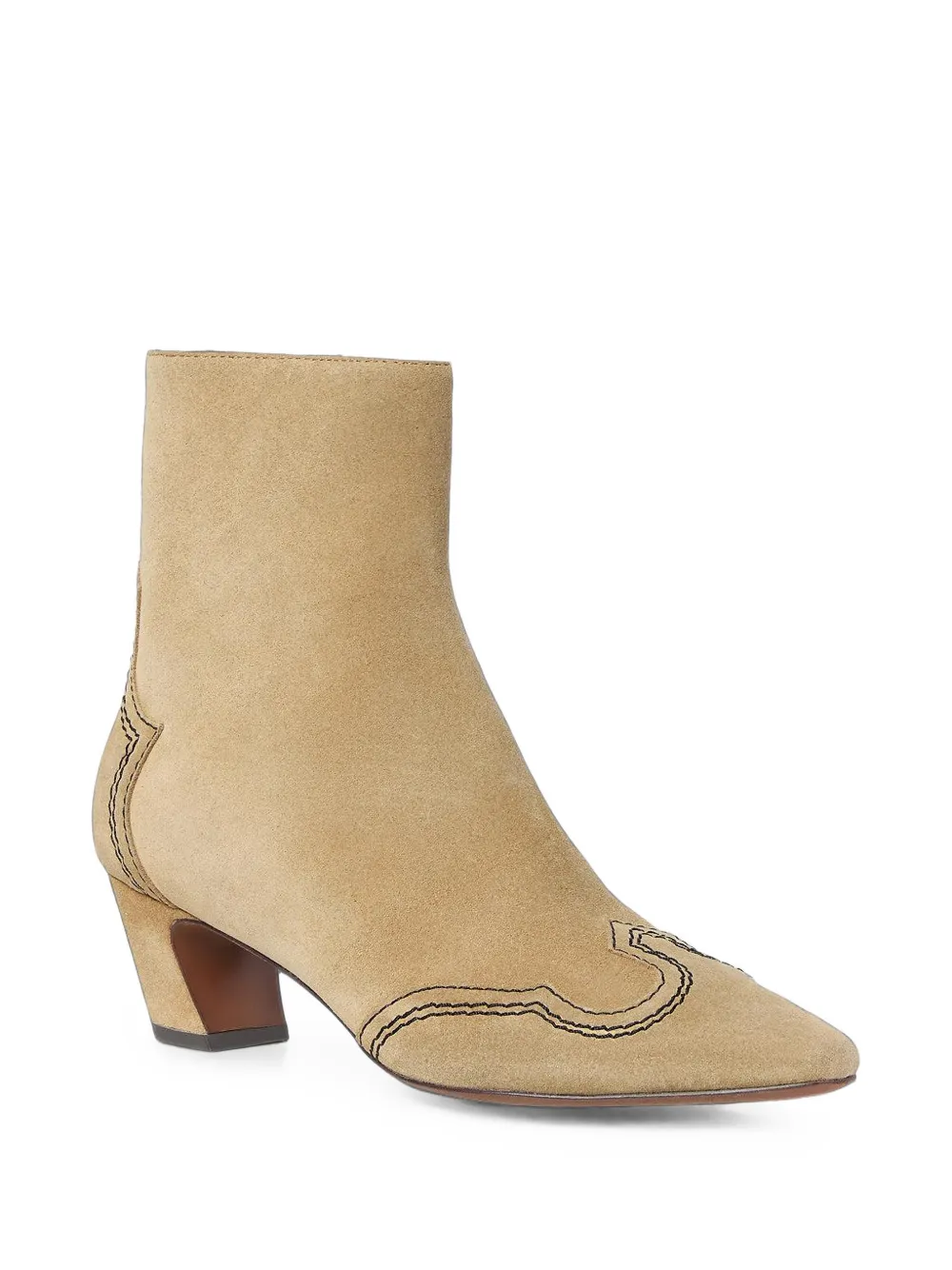 Loeffler Randall Harlan suede ankle boots Beige