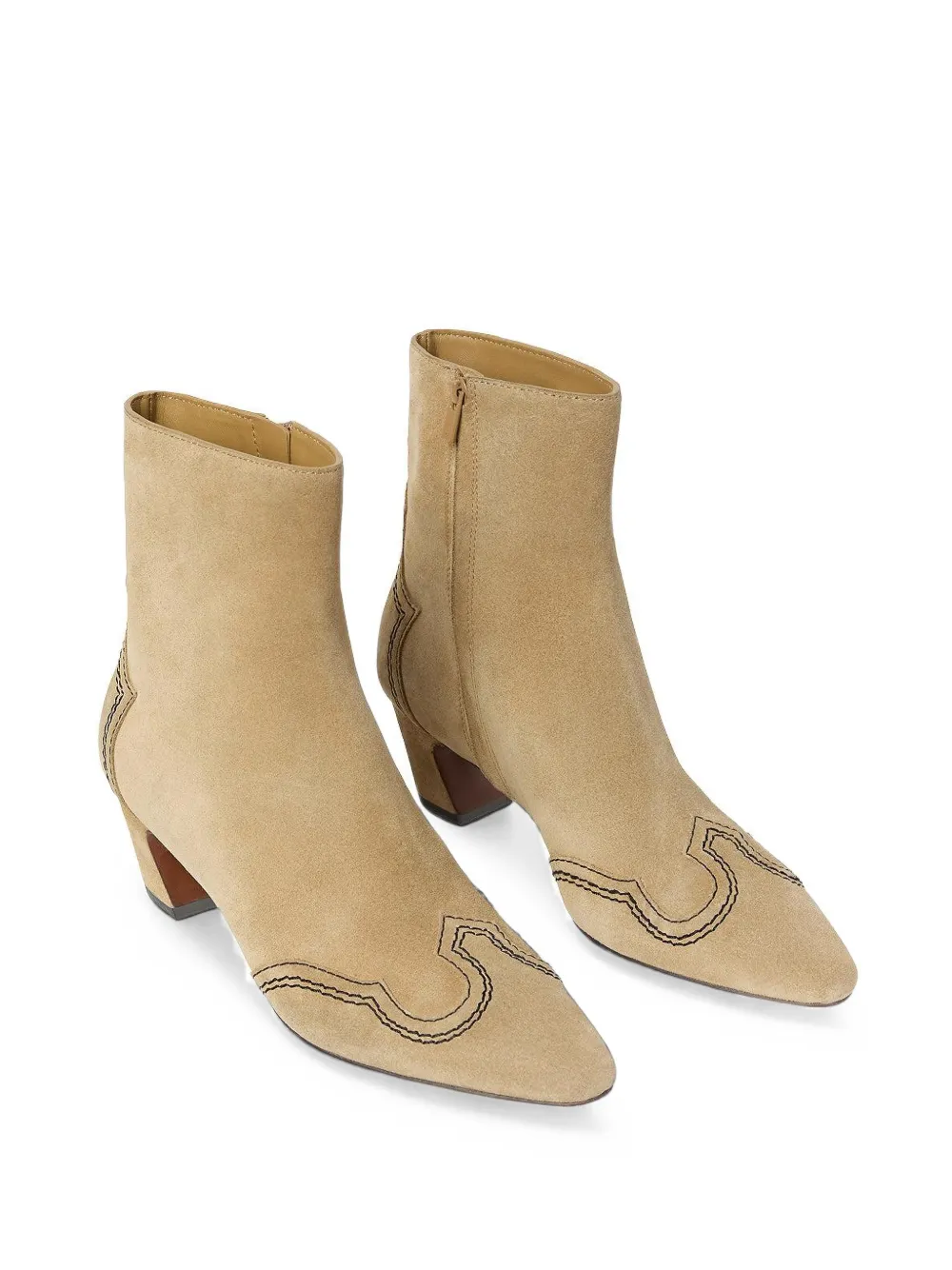 Loeffler Randall Harlan suede ankle boots Beige