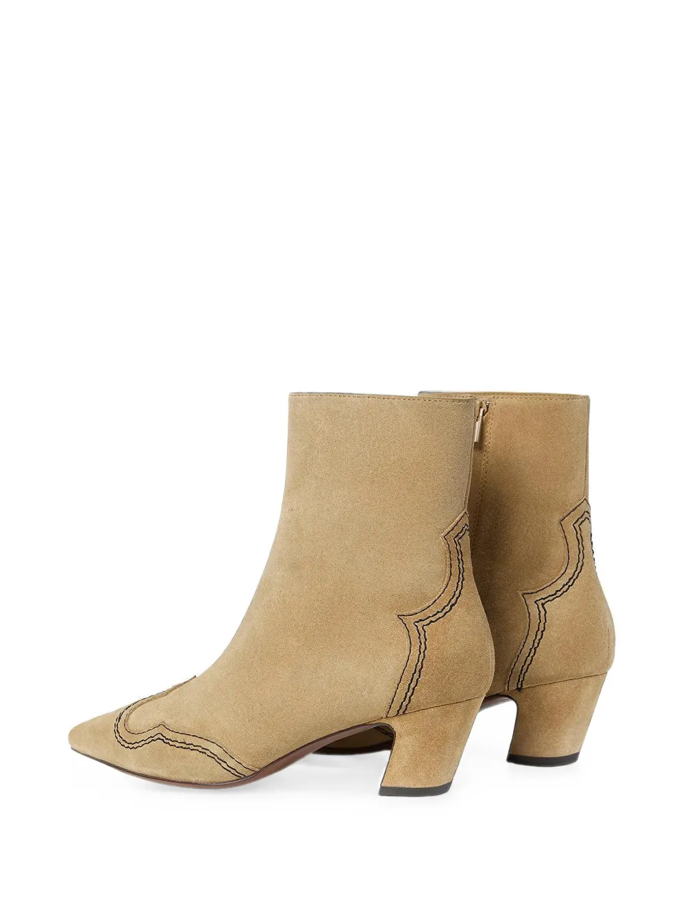 Loeffler Randall Harlan suede ankle boots Beige