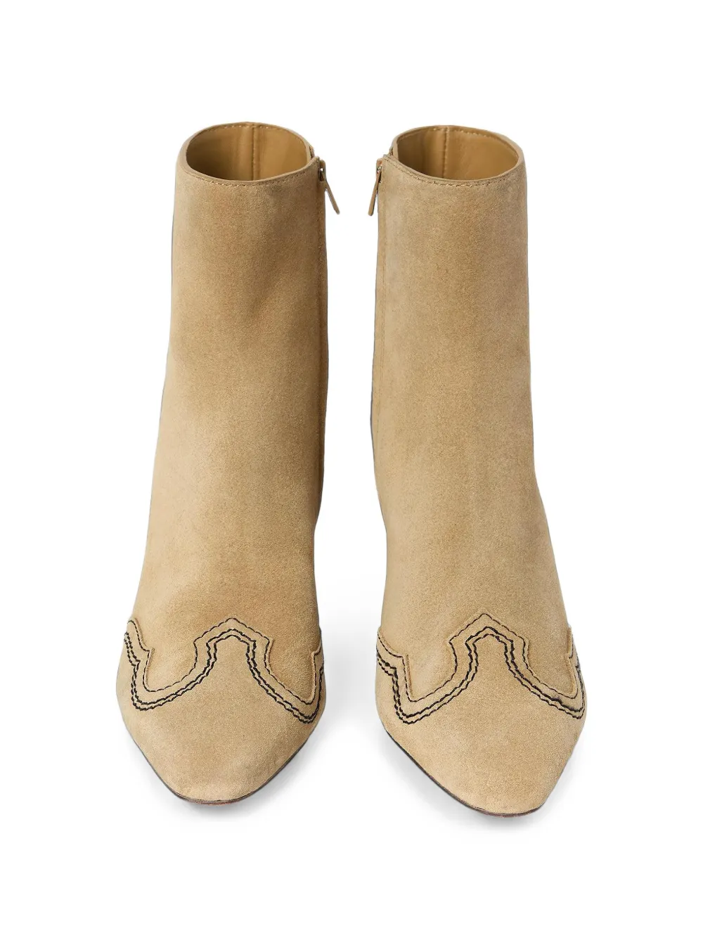 Loeffler Randall Harlan suede ankle boots Beige