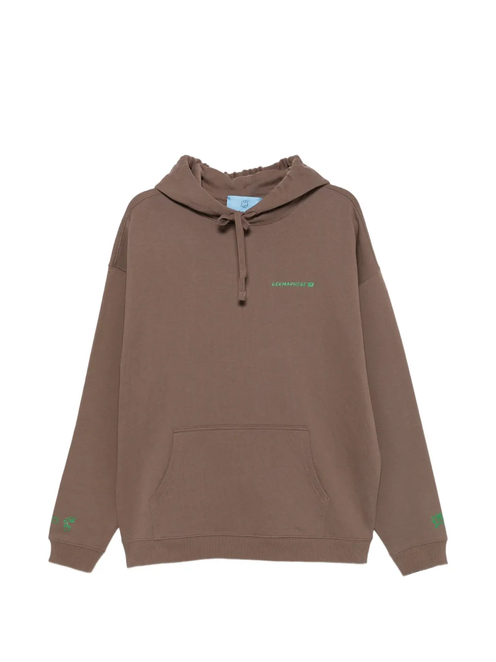 11 11 L.U.C.K. logo-embroidered hoodie