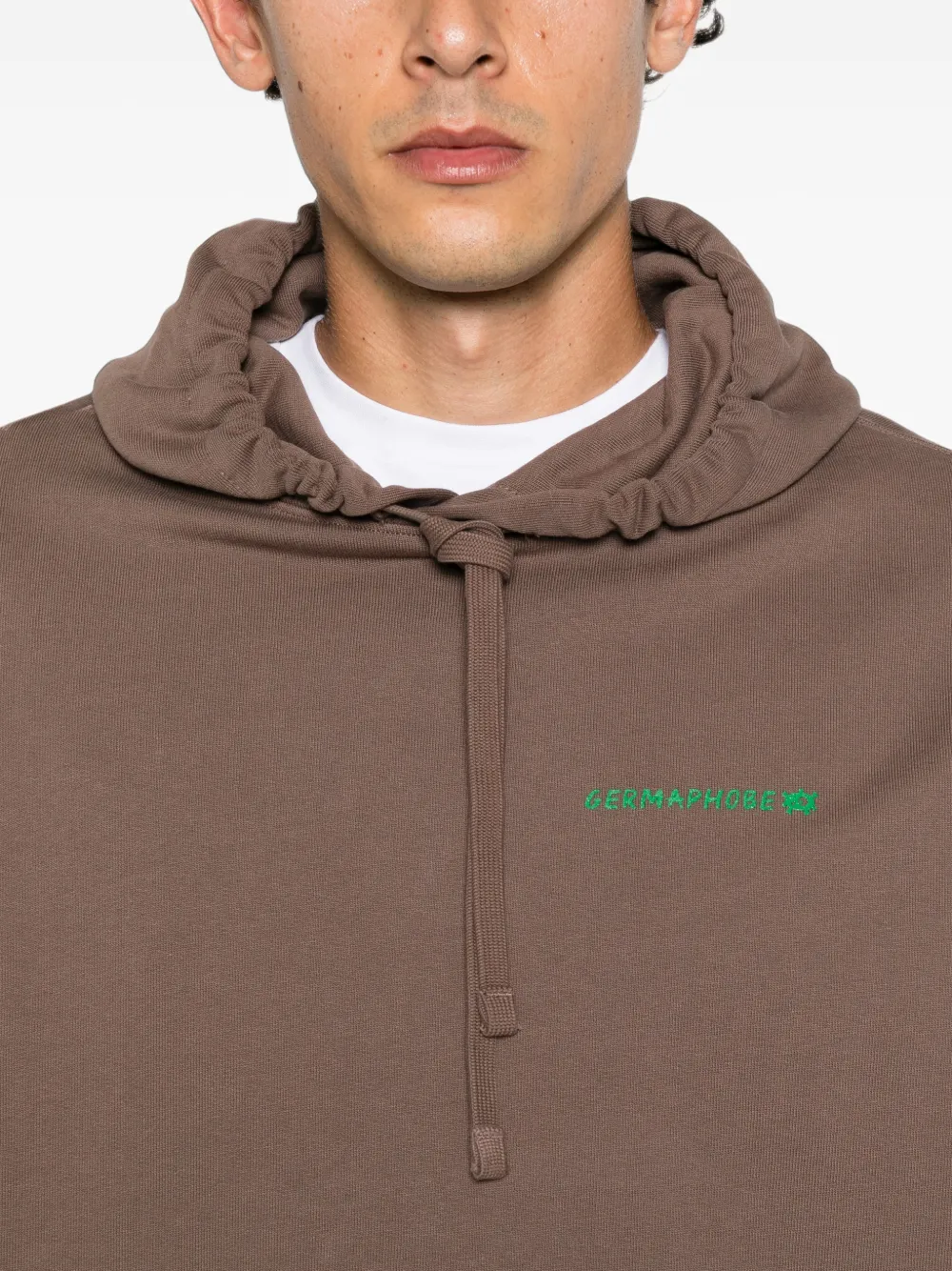 11 L.U.C.K. Hoodie met geborduurd logo Bruin