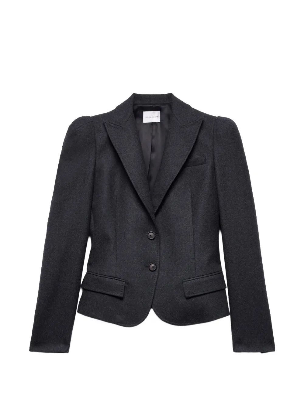 7 For All Mankind high-shoulder blazer Grijs