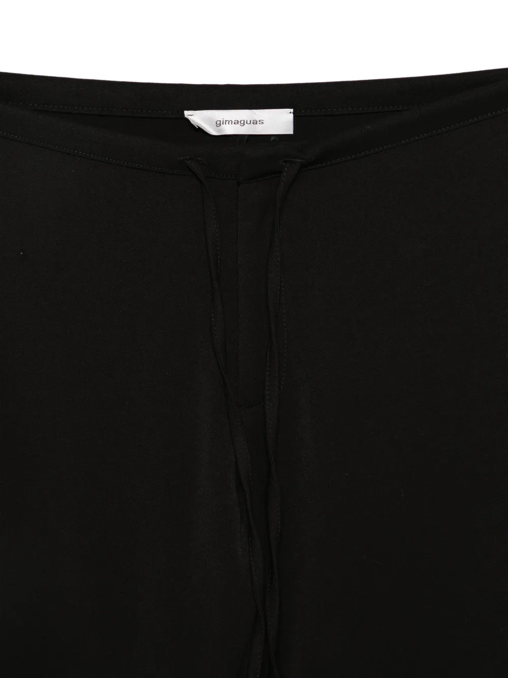 Gimaguas Delya straight broek met trekkoord Zwart