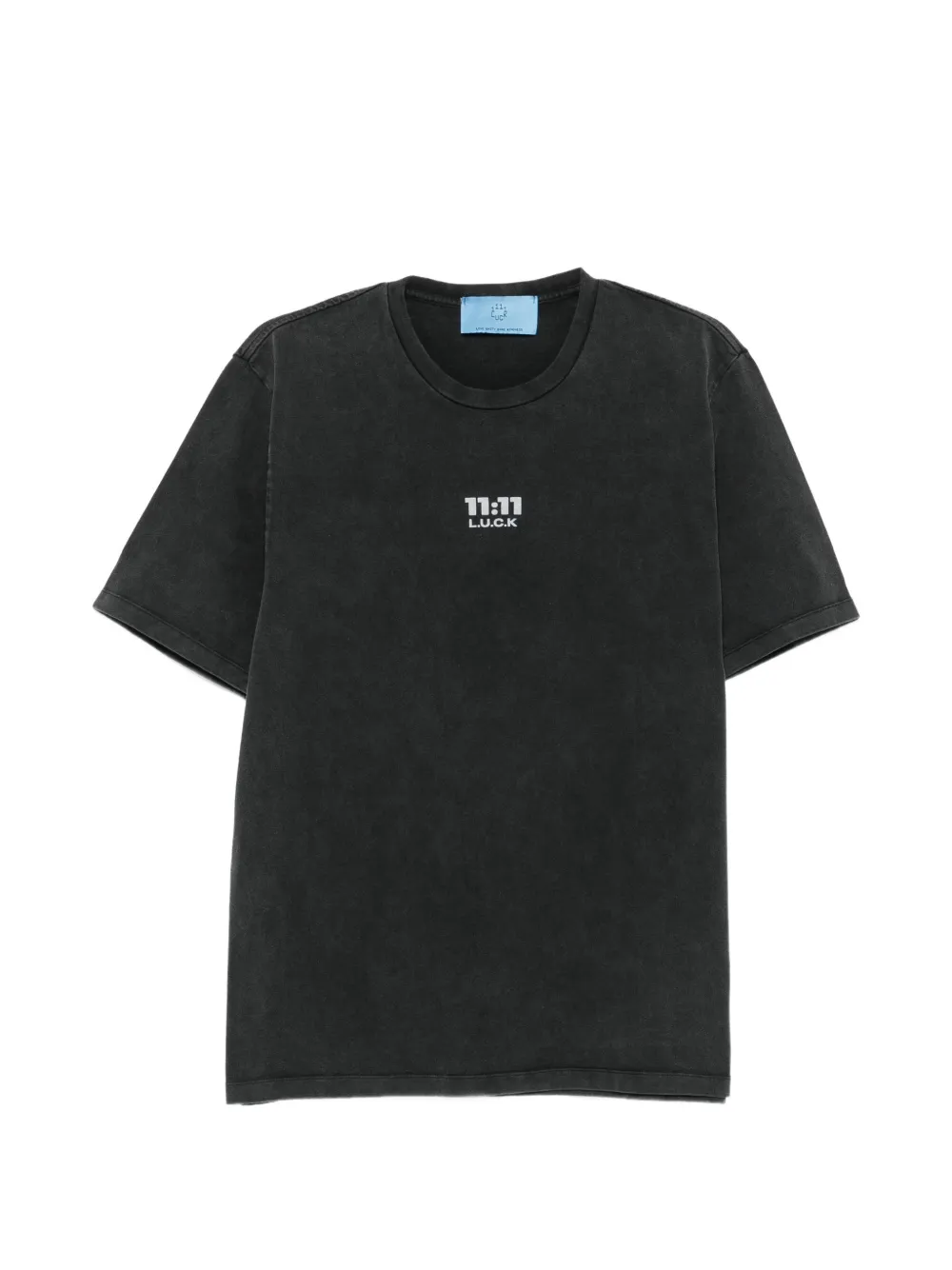 11 11 L.U.C.K. logo-print T-shirt · M
