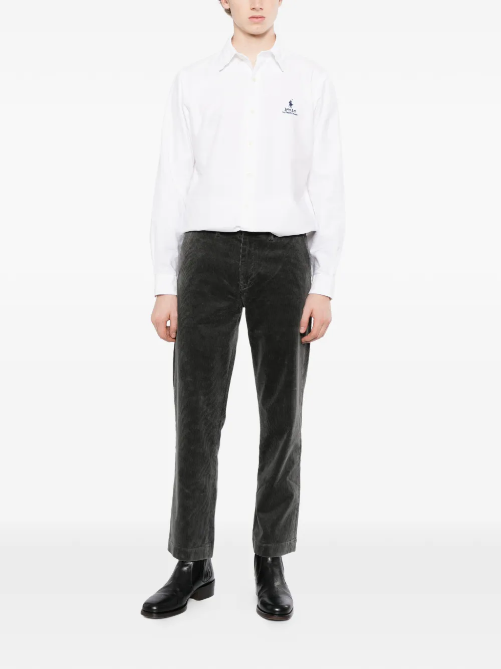Polo Ralph Lauren Ribfluwelen broek Grijs