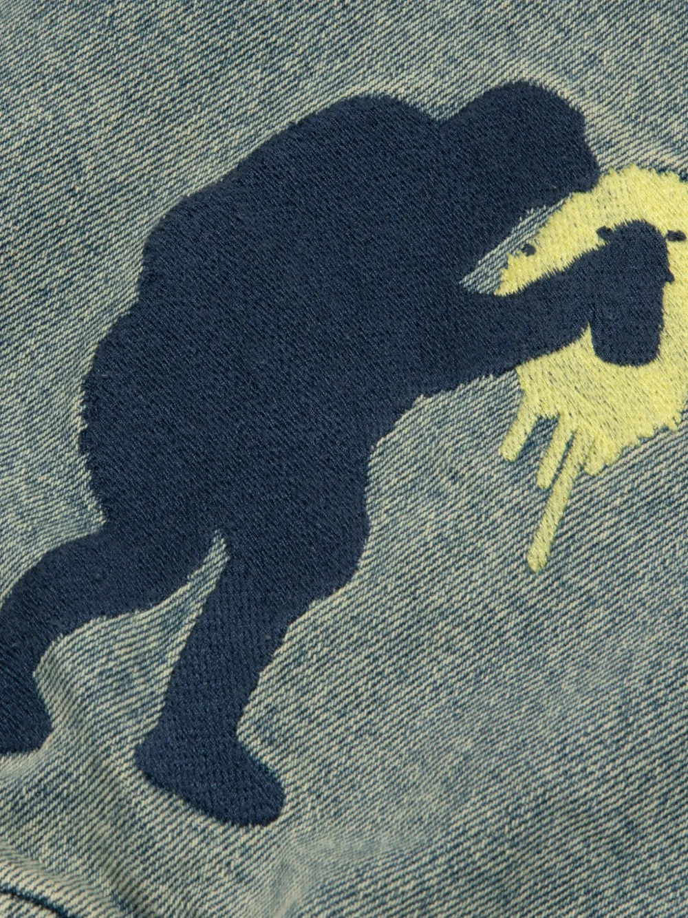 AAPE BY *A BATHING APE Denim jack met capuchon Blauw