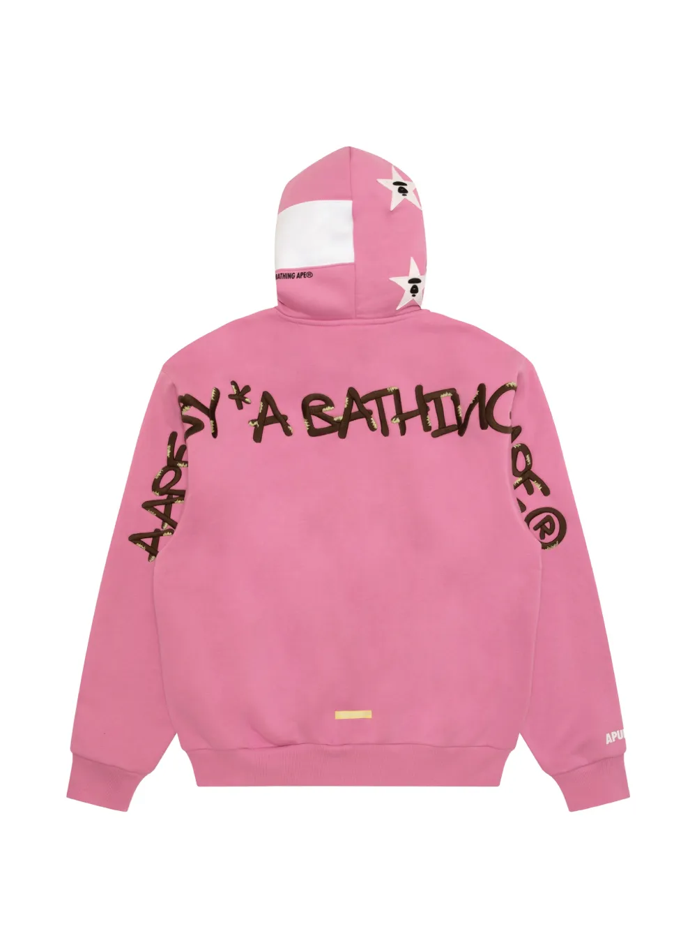 AAPE BY *A BATHING APE Hoodie met geborduurd logo Roze