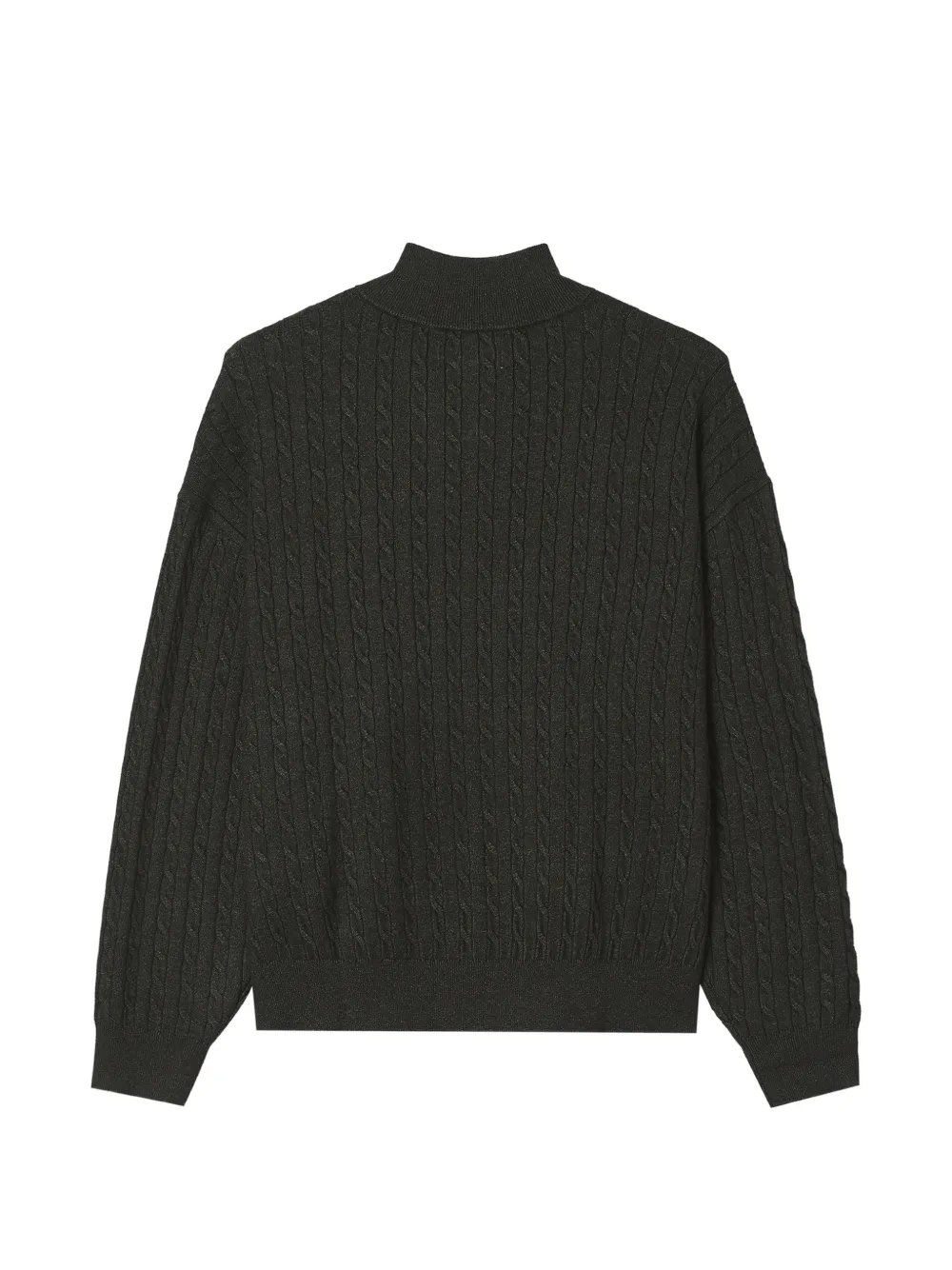 CHOCOOLATE Kabelgebreid vest Zwart