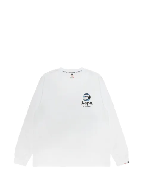 AAPE BY *A BATHING APE® camo-print logo-print T-shirt