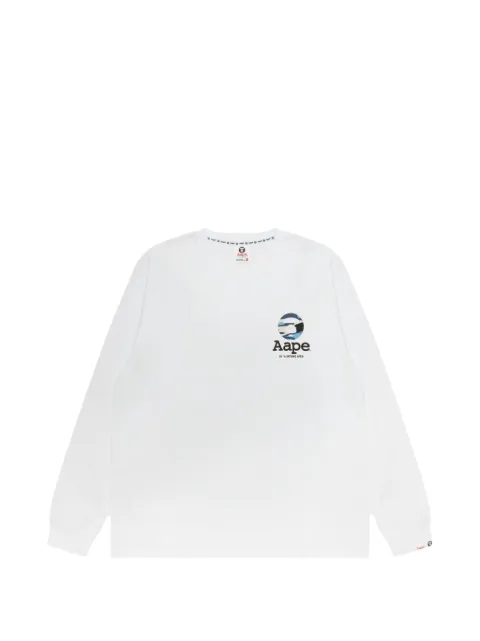 AAPE BY *A BATHING APE® camo-print logo-print T-shirt