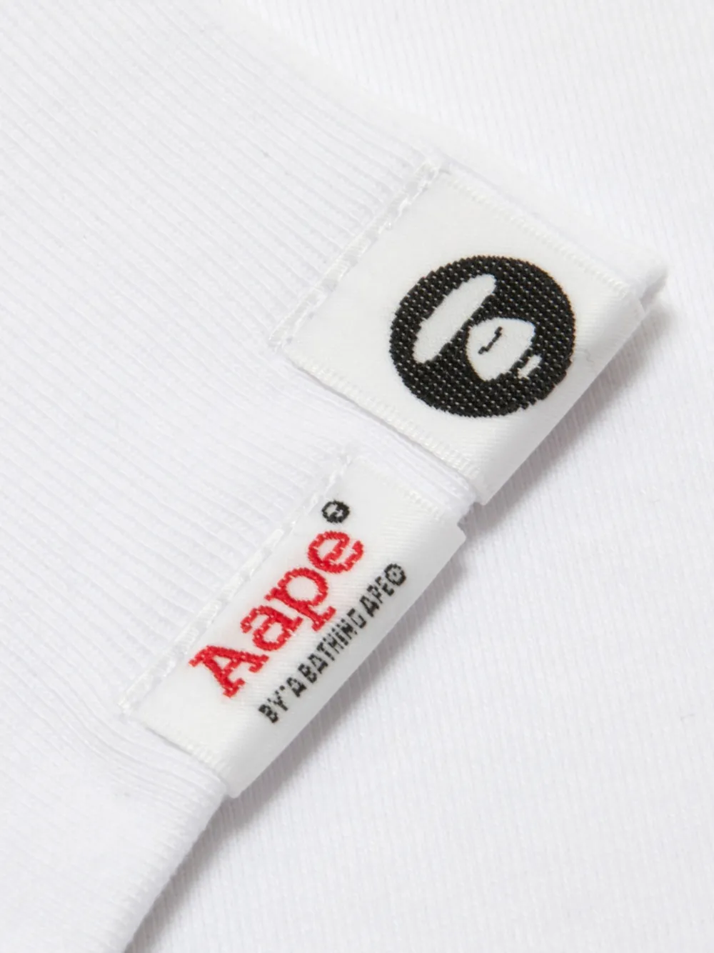 AAPE BY *A BATHING APE T-shirt met logoprint Wit