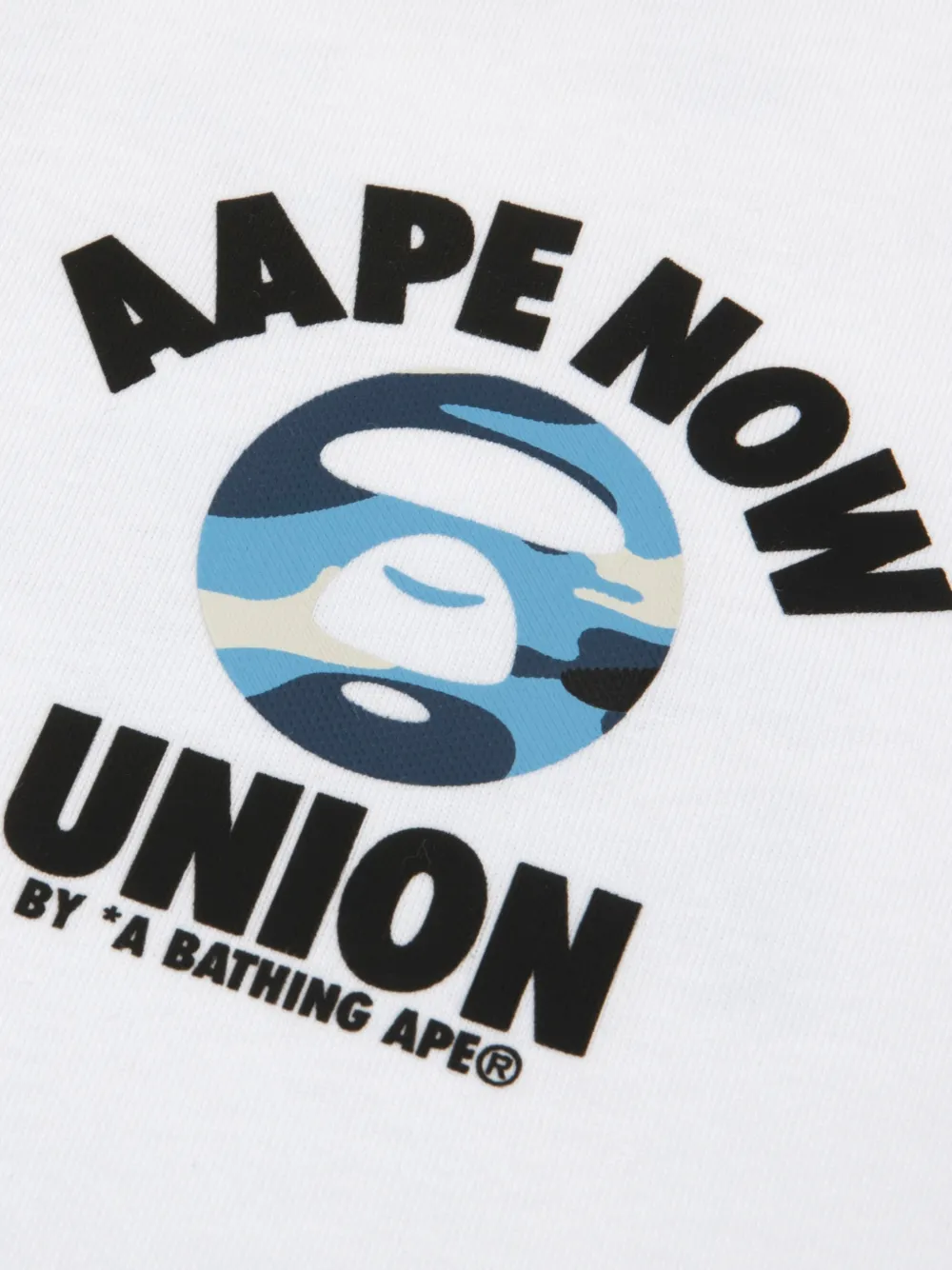 AAPE BY *A BATHING APE T-shirt met logoprint Wit