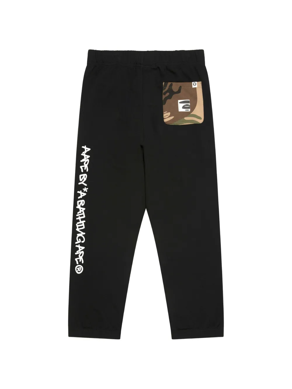 AAPE BY *A BATHING APE Trainingsbroek met logoprint Zwart