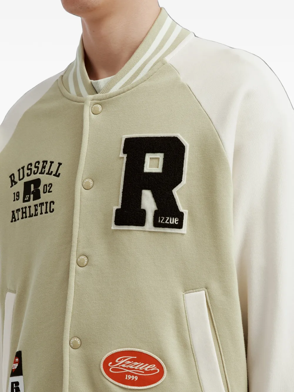 izzue Sweater met logopatch Wit