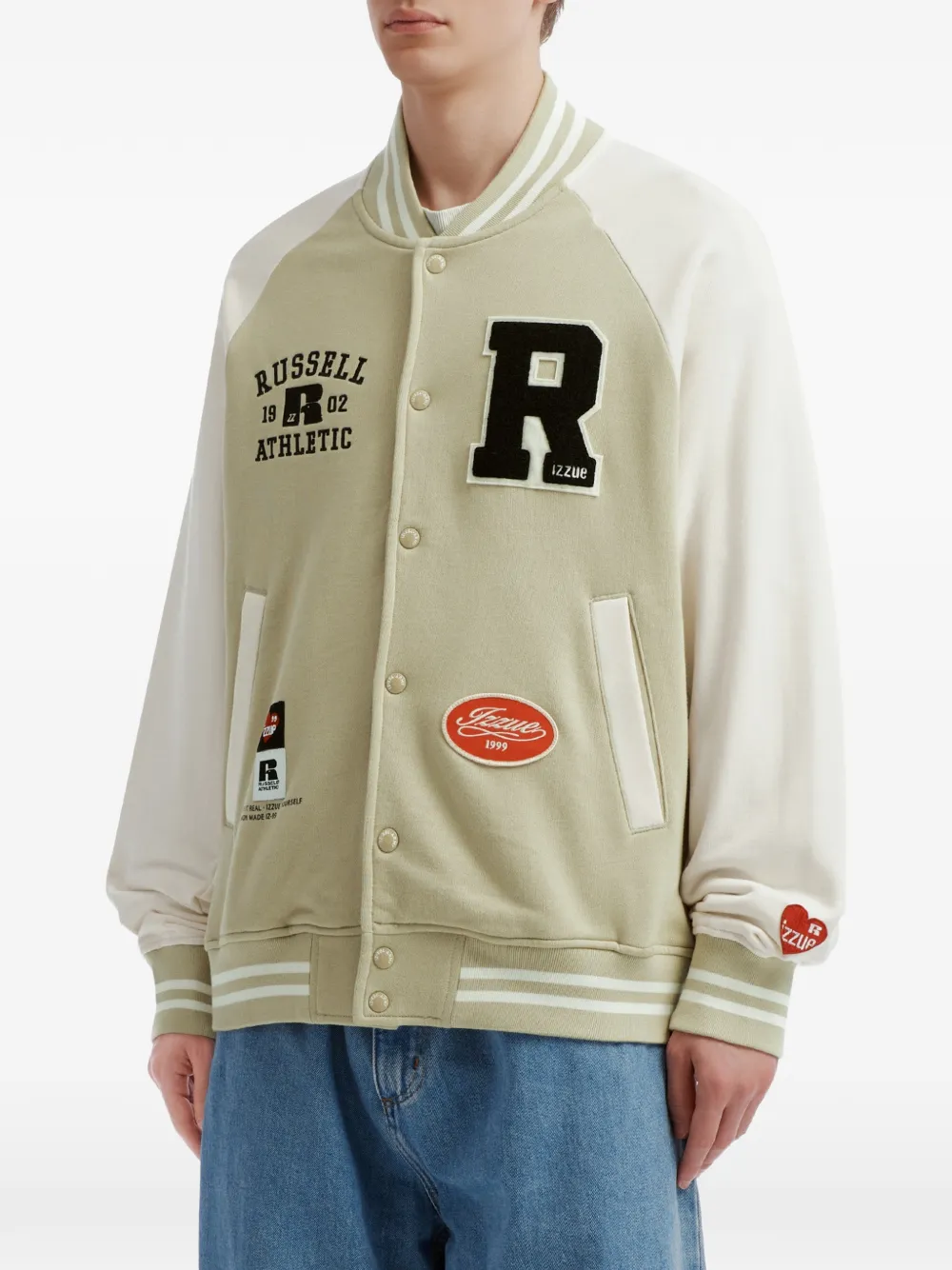 izzue Sweater met logopatch Wit