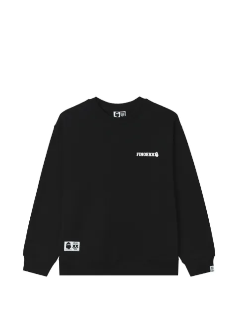 FINGERCROXX logo-print cotton sweatshirt