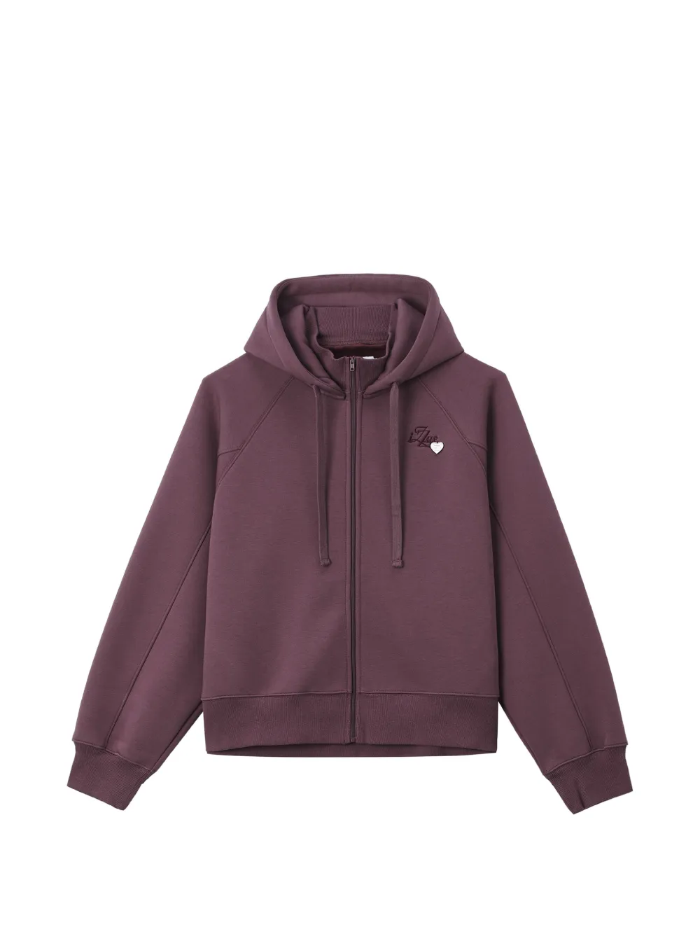 izzue logo-embroidered zip-up hoodie