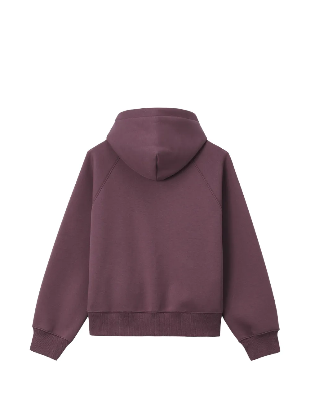 izzue Hoodie met geborduurd logo en rits Paars
