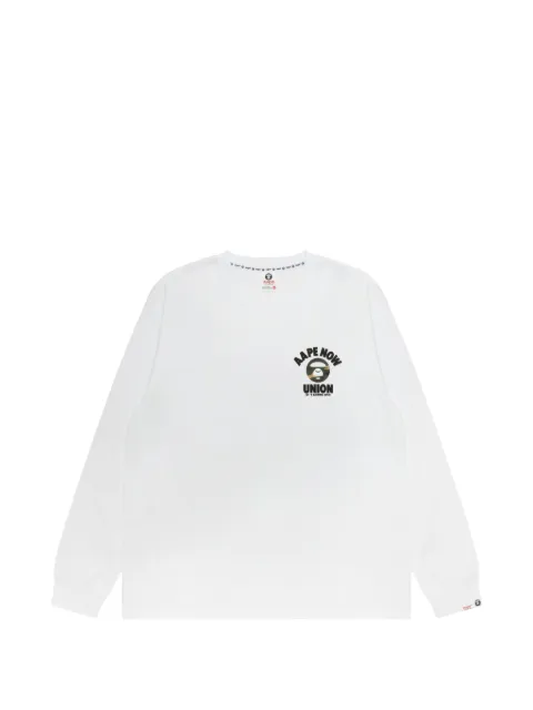 AAPE BY *A BATHING APE® camouflage-print logo-print T-shirt