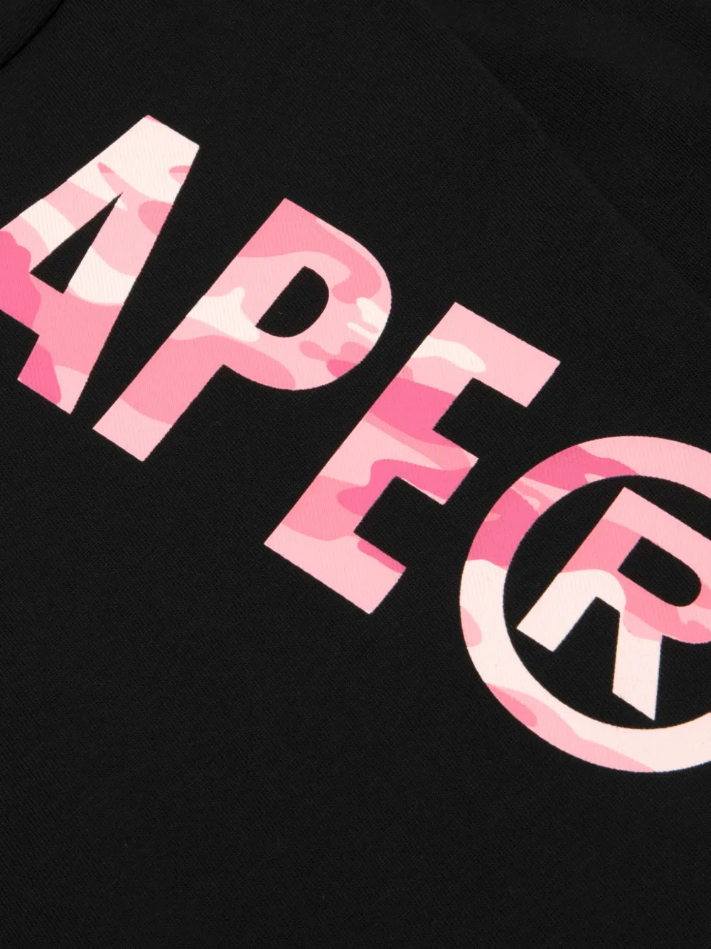 AAPE BY *A BATHING APE T-shirt met camouflageprint Zwart