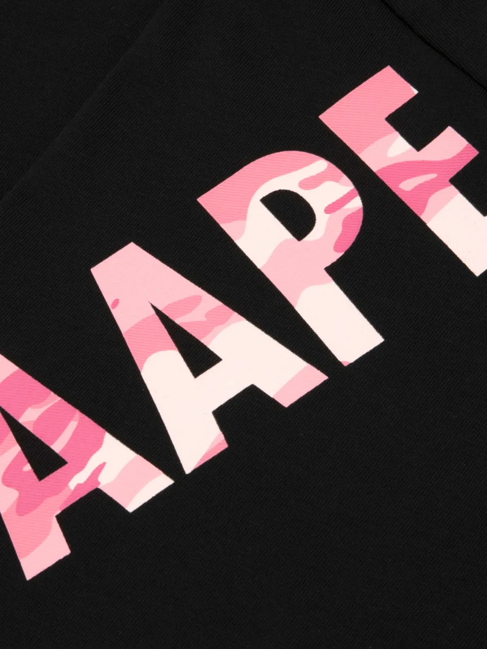 AAPE BY *A BATHING APE T-shirt met camouflageprint Zwart