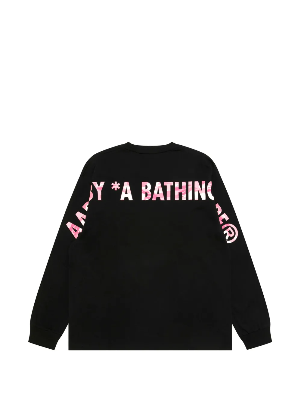 AAPE BY *A BATHING APE T-shirt met camouflageprint Zwart