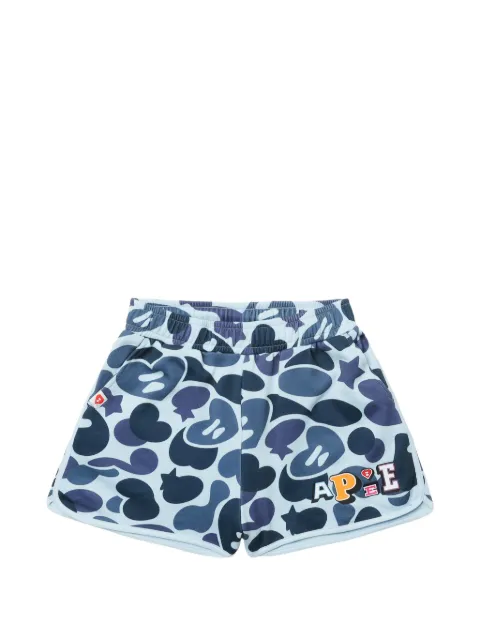 APEE™ by *A BATHING APE® short à imprimé camouflage et patch logo