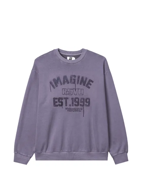izzue embroidered logo sweatshirt