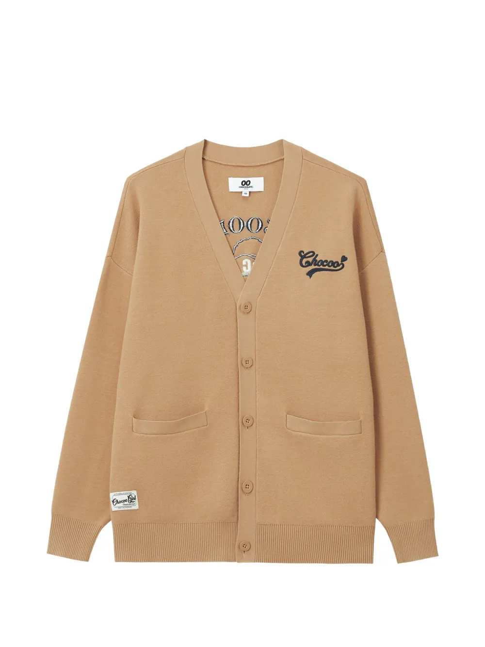 Chocoolate Logo-embroidered Button-up Cardigan In Multi
