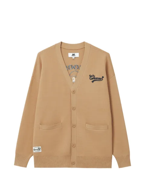 CHOCOOLATE cardigan à logo brodé