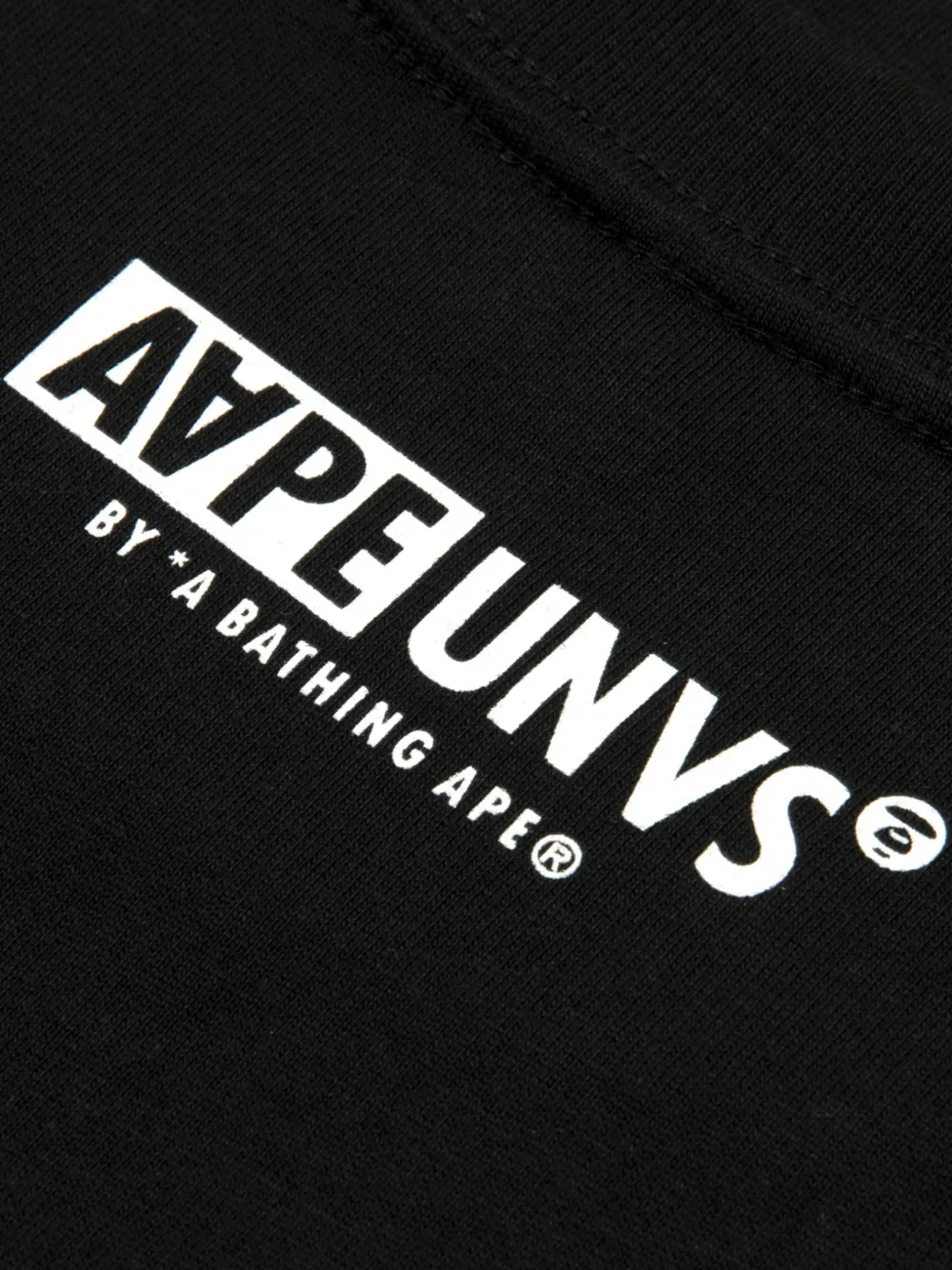 AAPE BY *A BATHING APE Sweater met camouflage-detail en logo-print Zwart
