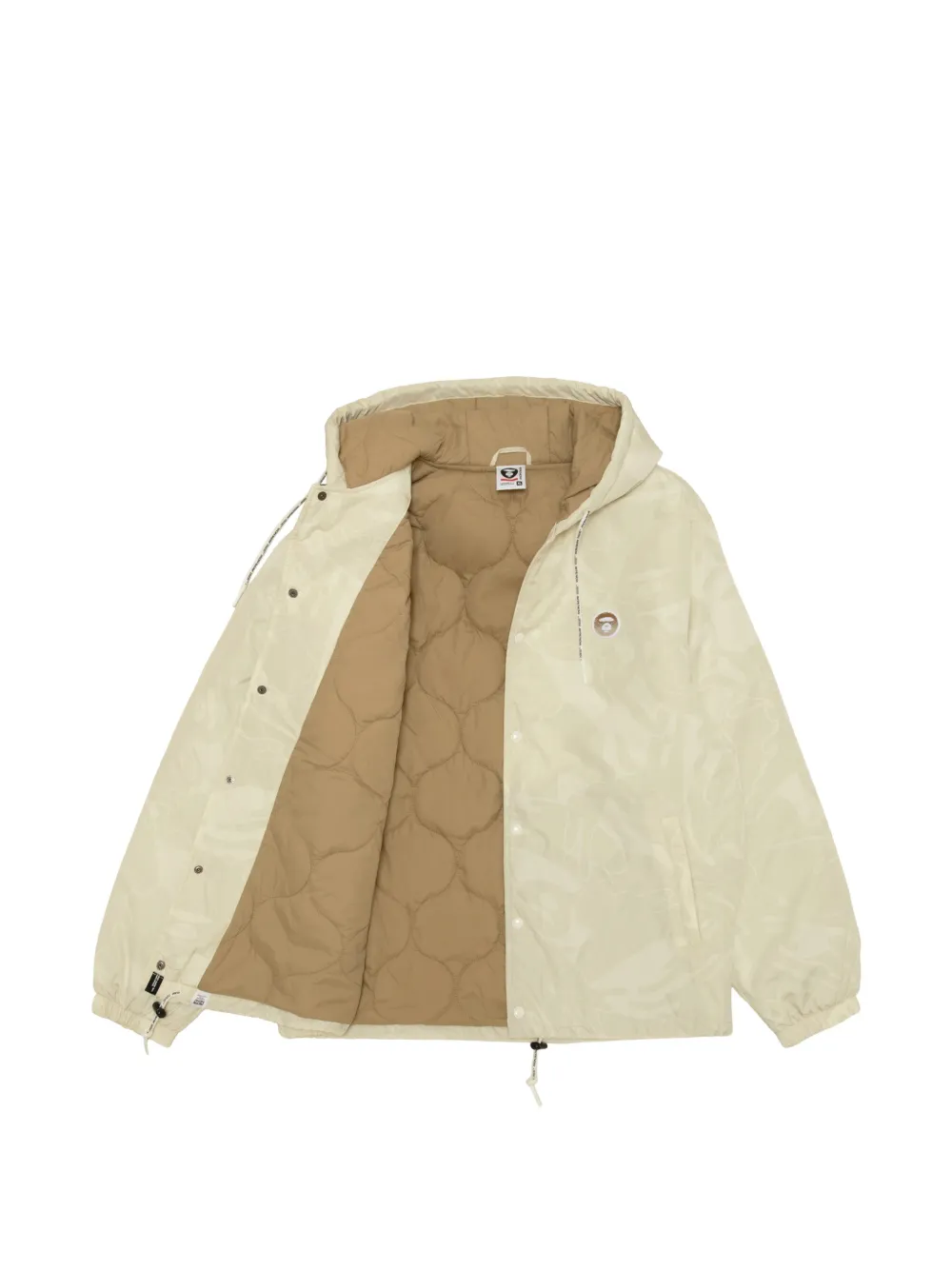 AAPE BY *A BATHING APE® camouflage-print hooded jacket - Toni neutri