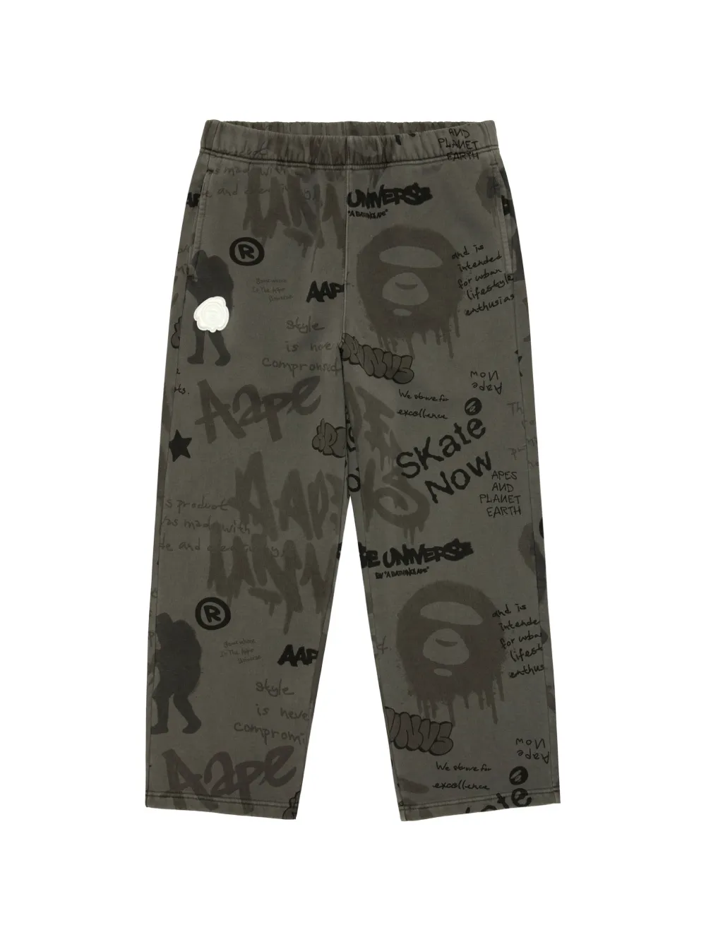 AAPE BY *A BATHING APE® AAPEUNVS graffiti-print track pants - Grigio