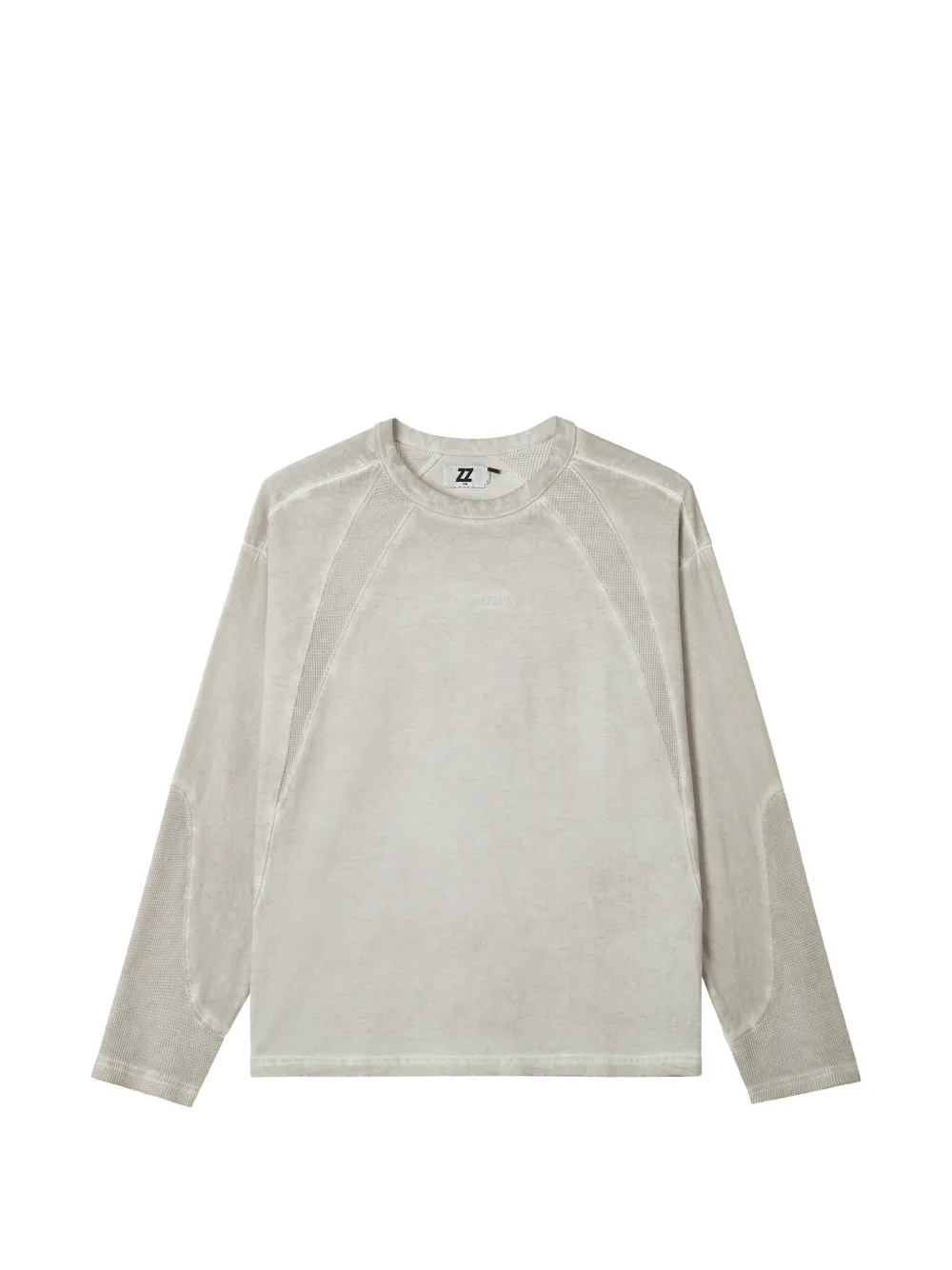 Izzue Panelled Long-sleeve Sweatshirt In Grey