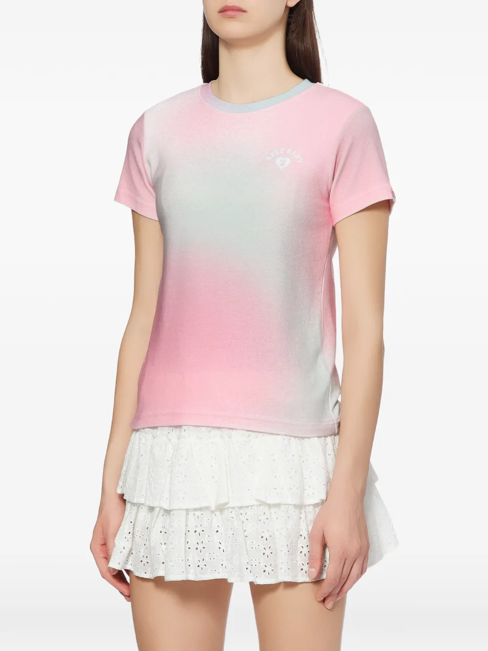 APEE™ by *A BATHING APE® gradient-effect logo-print T-shirt