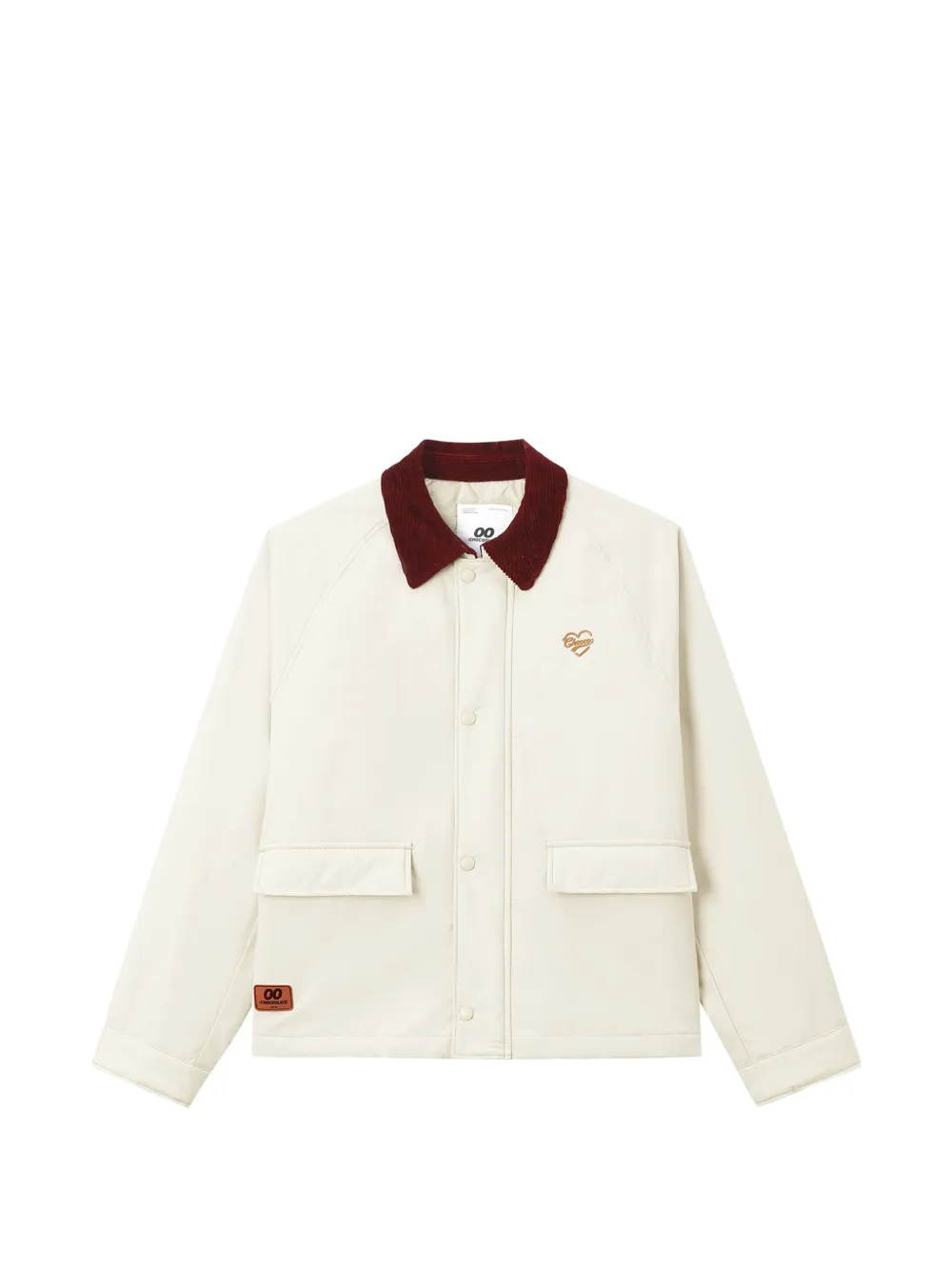 Chocoolate Corduroy-collar Jacket In White