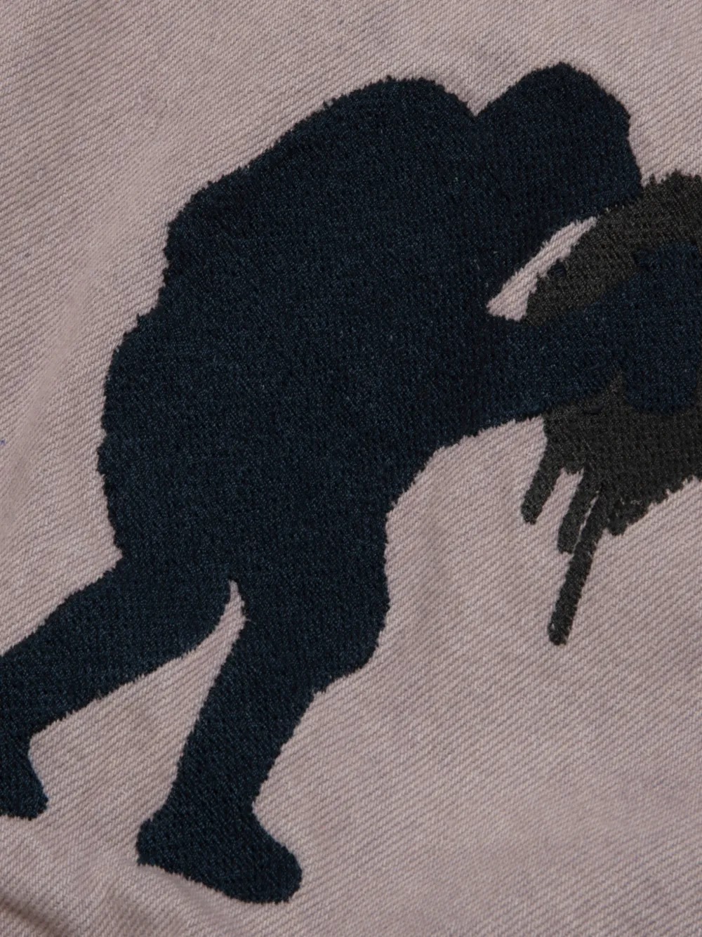 AAPE BY *A BATHING APE paint-splatter drawstring-hood jacket Grijs