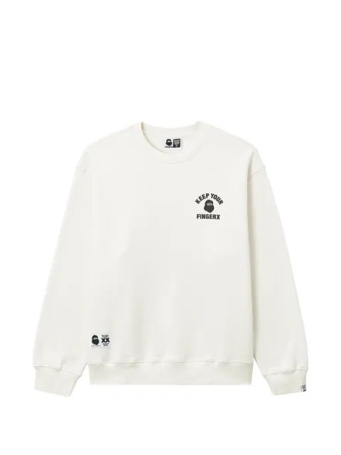FINGERCROXX logo-print crew-neck sweatshirt