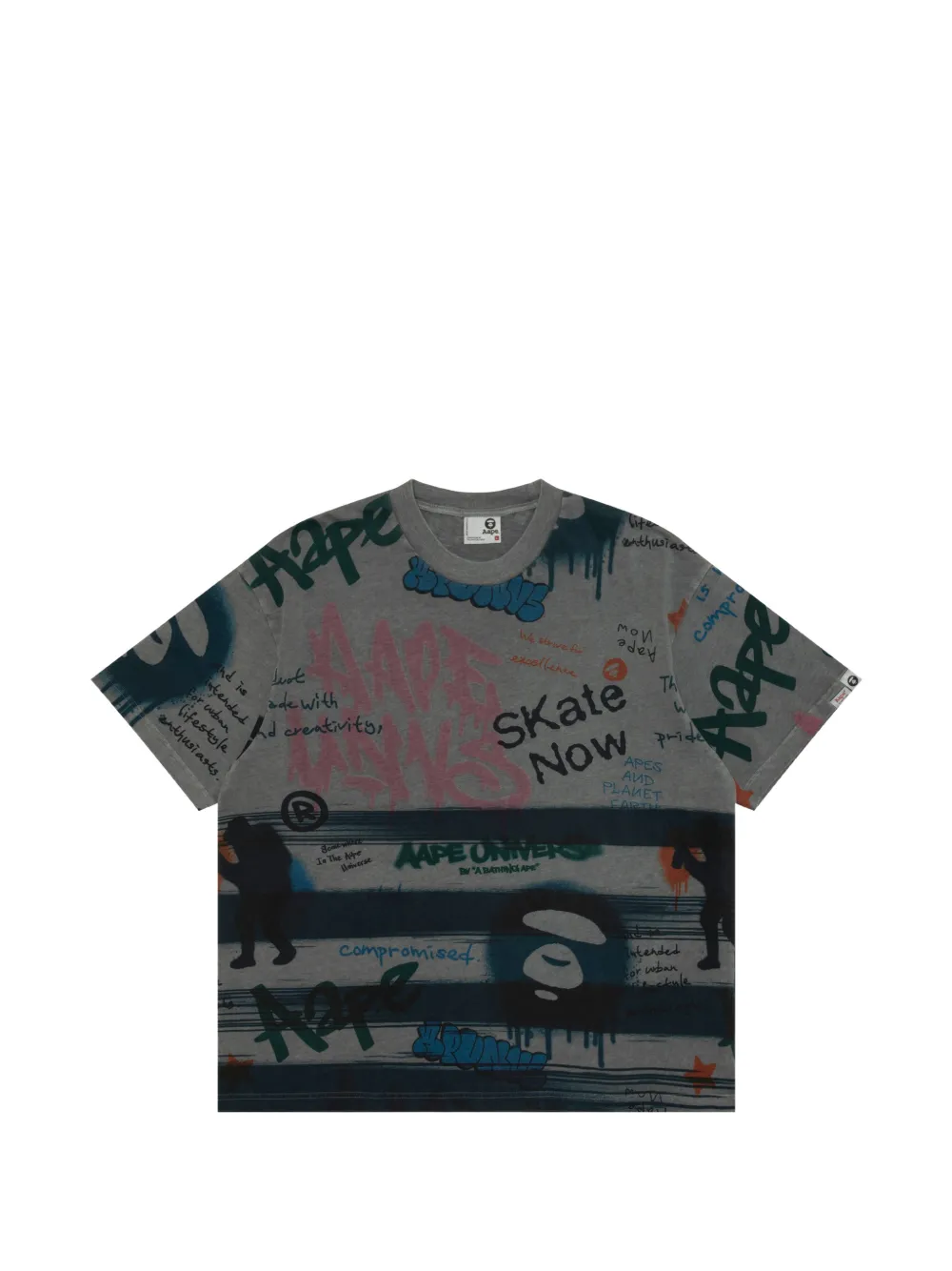 AAPE BY *A BATHING APE® graffiti-print T-shirt