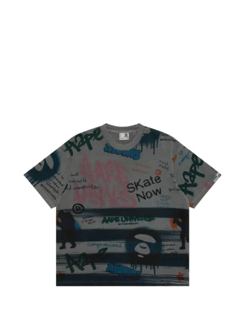 AAPE BY *A BATHING APE® graffiti-print T-shirt