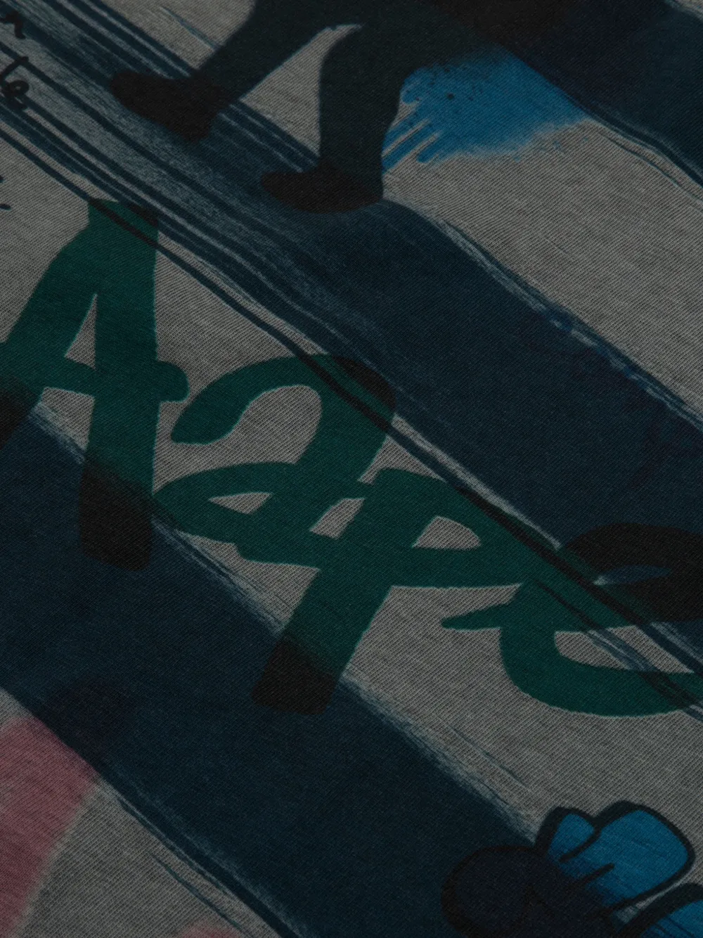 AAPE BY *A BATHING APE graffiti-print T-shirt Grijs