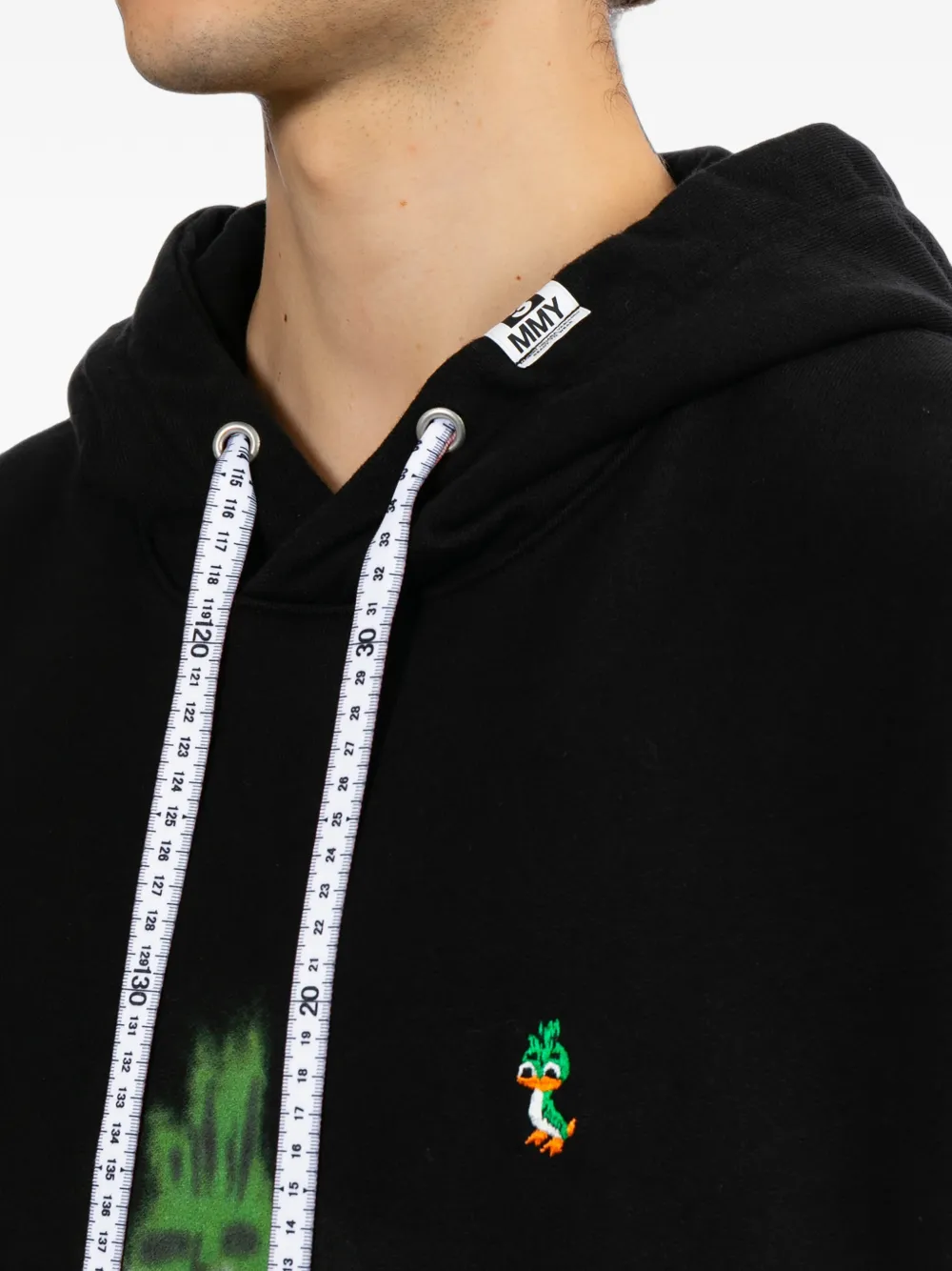 Maison MIHARA YASUHIRO Hoodie met Leon-print Zwart